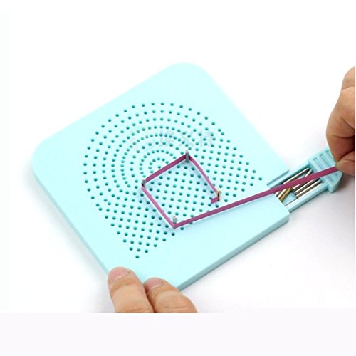 YURROAD Quilling Tool Quil Board with Pins Storage Box, Grid Guide