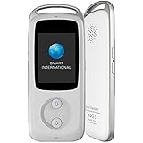 18 Languages Real Time Smart Voice Language Translator Device Portable Electronic Wifi 4G Interactive Speech Translation English Chinese Spanish Japanese for Learning Travelling Meeting(White)