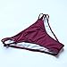 MOOSKINI Women 2 Piece Push Up Bikini Solid Color Swimsuit Bikini Set (L(US Size 6-8), B866RE)