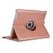 AiSMei Case for 9.7-Inch iPad 5th (2017)/ iPad 6th (2018)/ iPad Air (2015), Rotating Protective Case Cover w/Auto Wake/Sleep Function,Rose Gold