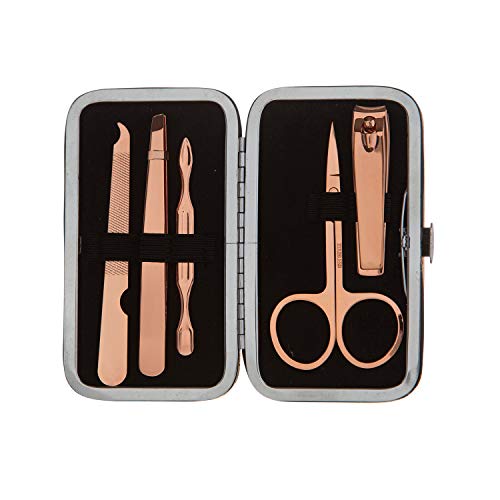 Lime Oreille Cuillere Et Pince A Epiler Kit Soins Des Ongles Bebes Et Jeunes Enfants Kit 5 En 1 Avec Etui Rose Coupe Ongles Sur Et Confortable Ros Ciseaux Set Manucure Bebe Par Sopplea L Hygiene De