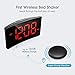 PICTEK Wireless Bed Shaker Alarm Clock for Heavy Sleepers, Vibrating Alarm Clock for the Deaf, 3 Alarm Sounds, 6 Dimmer, Loud Digital Clock for Kids Bedroom and Hearing Impaired, Clear Red Display