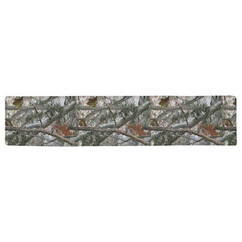 InterestPrint Cool Military Camouflage Camo Tree Table Runner Linen & Cotton Cloth Placemat Home Decor for Wedding Banquet Decoration 16 x 72 Inches