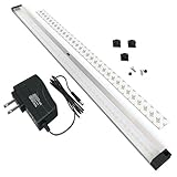 EShine LED Under Cabinet Lighting, with IR Sensor! Extra Long 20 Inch Panel - Hand Wave Activated - Easy to Instal - Screws and 3M Sticker Options Included, Warm White