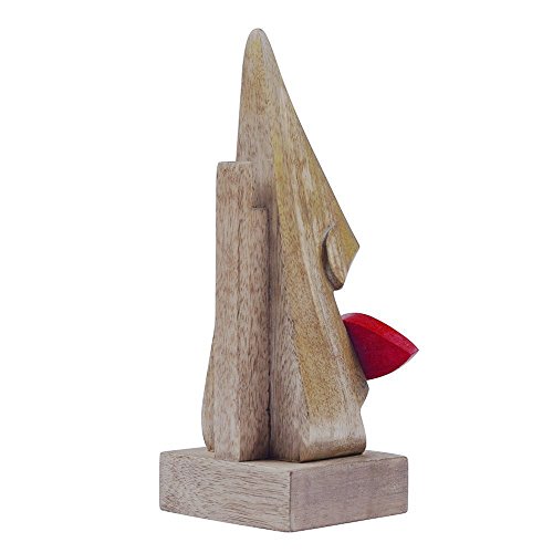 The StoreKing Rakhi Gifts Wooden Handmade Red Lip Shaped Eyeglass Spectacle Holder Display Stand for Girls Women Office Desk Home Décor Gifts (Lip) - Thumbnail 3