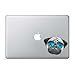 Pug Sunglasses Palm Tree - 5 Inch - Apple Macbook Laptop Decal