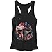 Star Wars Boba Fett Floral Print Helmet Womens Racerback Tank Top