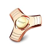 Fidget Spinner | Innoo Tech Hands Spinner | Red Coppers | Spin 5-7 Minutes | Triangle Whirlwind | Rose Gold | High Speed Stainless Steel Bearing | ADD, ADHD Focus Anxiety Relief Toys