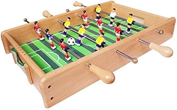 AJH Fútbol de Madera Maciza portátil Hegemonía Liga de Hockey sobre Hielo Mesa de fútbol Fútbol de Mesa Juego Familiar Interactivo para Padres e Hijos Juguete Regalo para niñ
