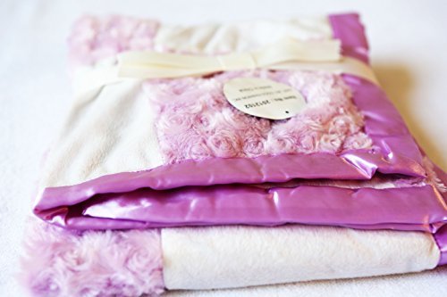 手数料安い Plush 2 Ply Pv Babyロゼットpachworkリバーシブルブランケット 30 X40 30 X40 パープル ラベンダー B071fz8lpz 人気ブランドを Transpharmsite Com