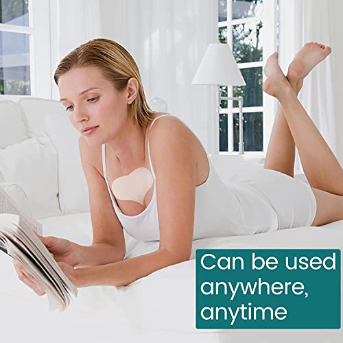 Muzooy Upgrade Chest Wrinkle Pads , Anti Wrinkle Silicone Chest & Neck Patches, Resuable and 100% Medical Grade Décolleté Anti Wrinkle Patches, Overnight Wrinkle Remover Treatment while Sleeping