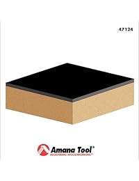 Amana Herramienta 47124 extra long Flush recortar 1 2 Pulgadas De Diámetro por 1   1 2 Pulgadas altura de corte por 1 2 inch vástago 2 flute Router Bit