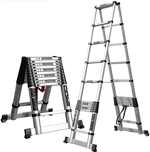 szhwy Step Stool Portable Engineering Ladder Indoor And Outdoor Multi-purpose Engineering Ladder Titanium Alloy Herringbone Ladder - 6 Sizes Can Be Rotated Oyo,1.6+1.6 (straight Ladder 3.2m)