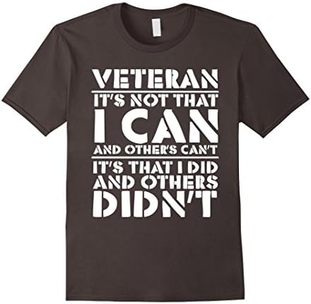 Mens Veteran Pride T-Shirt for Men and Women Medium Asphalt