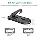 Upgraded Car Doorstep Vehicle Folding Ladder U Shaped Slam Latch Door Step Foot Pegs Easy Access to Car Rooftop Roof-Rack with Safety Hammer for Jeep Car SUV