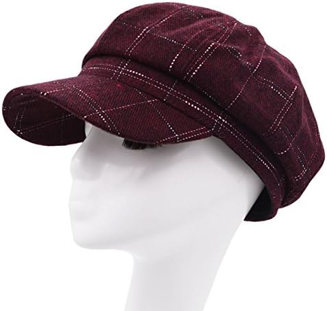 Meifan Woman Winter Hat,British Style Wool Beret Duckbill Cap Newsboy Hat Cap