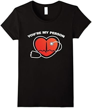 Women's You're My Person Doctor T-Shirt Medium Black