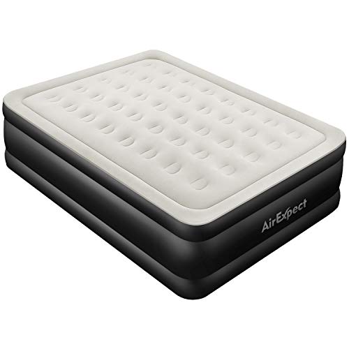 Air Mattress Queen Size Airbed - AirExpect Upgraded Inflatable Mattress Blow up Bed with Built-in Electric Pump, Elevated Raised Air Mattress Quilt Top, Height 19", Storage Bag, 2-Year Warranty - Thumbnail 7