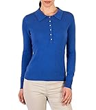 Wool Overs Women's Cashmere & Merino Collared Henley Sweater