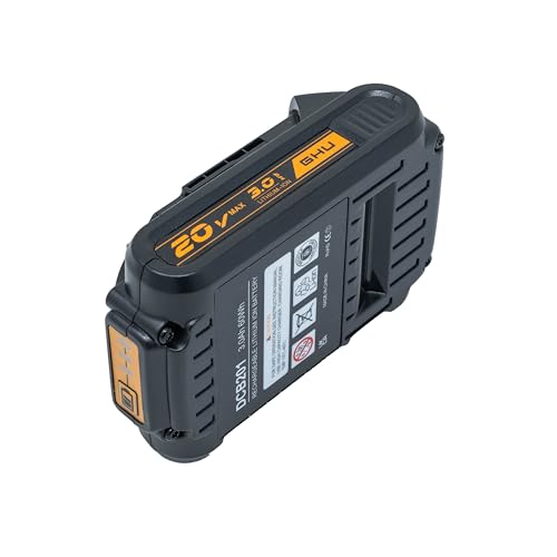 GHU DCB202 Batería Compacta de Reemplazo de 20V 3.0Ah para Herramientas Dewalt 20V MAX Compatible con Dewalt DCB200 DCB204 DCB206 DCB201 DCB203 DCB206 DCB207 20V Herramientas Inalámbricas