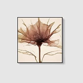 Framed Canvas Home Artwork Decoration Beautiful Flower Canvas Wall Art for Living Room, Bedroom - 16x16 inches