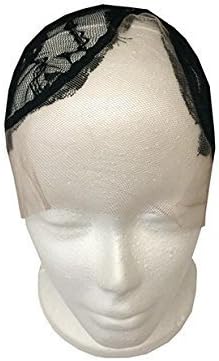 Stretch Wig Cap with Perimeter Wig-Making Lace - SIDE Part
