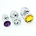 WJkuku 3 PCS Jewelry Plug Stainless Steel Metal Plated Fantasy Diamond Toys