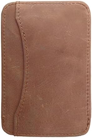 Front Pocket Men's Wallet - Minimalist Wallet- Slim Wallet - Leather Card Holder with RFID Protection for Men - Card Case Holds Cards &amp; Cash - Nvious Living