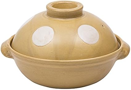 Amazon 栗原はるみ ドット 直火土鍋 大 黄瀬戸 Share With Kurihara Harumi おでん鍋 通販