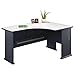 Bush Business Furniture Series A Collection 60W x44D Right Hand L-Bow Desk in White Spectrum
