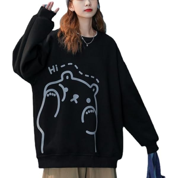 Y2K Grunge Skeleton Sweatshirt Oversized Long Sleeve Fairy