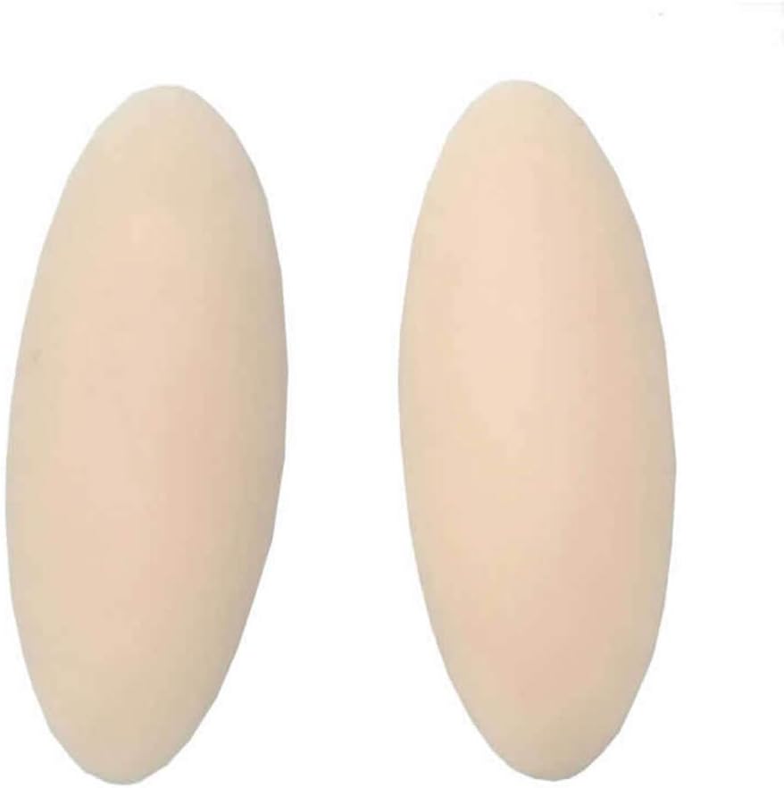 UKSAT 1 Pair Leg Onlays Self Adhesive Pad Anti Allergic Soft Silicone Calf Corrector Leg Gel Pads for Crooked or Thin Legs Skin-Friendly