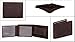 Handmade RFID Blocking Genuine Leather Bifold Wallets with Coin Pocket Designer Engraved Fashion with Card Pockets for Cash Bills By Rustic Town ~ Gift for Teen Boys Girls Men Women ( Dark Brown )