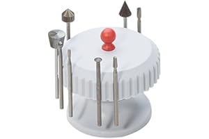 PMC SUPPLIES LLC PMC Supplies Magnetic Bur Stand Jewelry Making Drill Rotary Instrument Organizer Holder Bench Tool