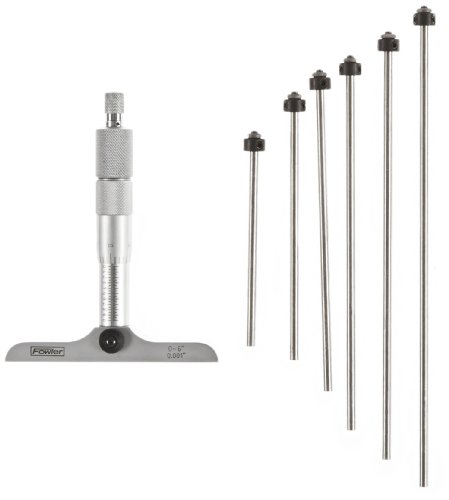 Fowler economia profonditĂ micrometri, 0 cm risoluzione, 0-6" Range, 0.001" Resolution, 1