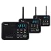 Wuloo Intercoms Wireless for Home 1 Mile Range 22 Channel 100 Digital Code Display Screen, Wireless Intercom System for Home House Business Office, Room to Room Intercom Communication(3Stations Black) primary