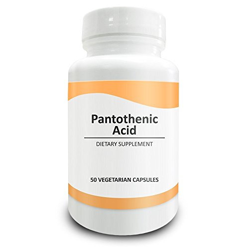 UPC 019962502651, Pure Science Vitamin B5 Pantothenic Acid 500mg - Regulates Cholesterol, Strengthens the Immune System &amp; Reduces Anxiety - 50 Vegetarian Capsules of Pantothenic Acid Powder