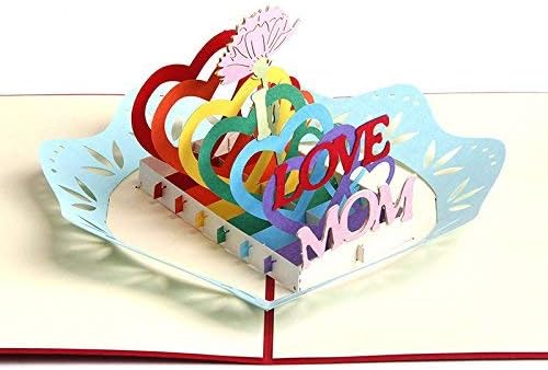 Noctua 3d Creative Pop Up Greeting Cards Mothers Day Handmade Thank You Thanks Giving Day Birthday Post Card For Mom I Love Mom Buy Online At Best Price In Uae Amazon Ae