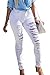 SEXYWG Womens Denim Stretch Jeans Destroy Skinny Leg Ripped Distressed Pants