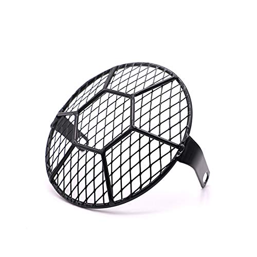 Side Mount Headlight Metal Prismatic Football Mask Cover Choppers Bobber Cruiser