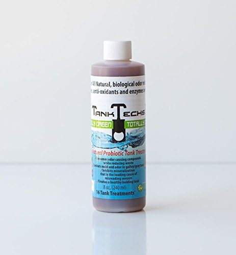 TankTechsRx - RV Holding Tank Treatment & Cleaner - 8 ounce = 16 treatments - All Natural Probiotics for RV, marine, camping, portable toilets