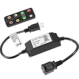 Maxdot Wireless Remote Control Dimmer kit, Plug-in Dimmer for Indoor or Outdoor LED Dimmable String Lights, Edison Dimmable Bulbs, Dimmable Incandescent Bulbs (150 W, 2-Prong Plug)