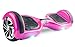 Hoverboard UL 2272 Certified 6.5" with LED Lights Self Balancing Wheel Electric Scooter Free Carrying Bag - Pink
