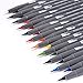Cedar Markers Dual Tip Brush Pens. 21 Calligraphy Pen Set. Fine liner and Brush Tip Markers. Colored Pens, Art Pens for Adult Coloring Book and Bullet Journal. (21)