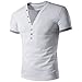 Mens Tee,Neartime Splicing V Neck Pullover Men's Shortsleeve T-shirt