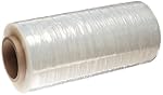 Goodwrappers PVT12080 Linear Low Density Polyethylene Clear Cast Hand Stretch Wrap On a 3" ID Core, 1500' Length x 12" Width x 80 Gauge Thick (Case of 4)
