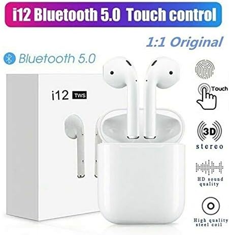 i12 TWS Bluetooth 5.0 Earbuds Wireless Headphones Earphones for iPhone Android