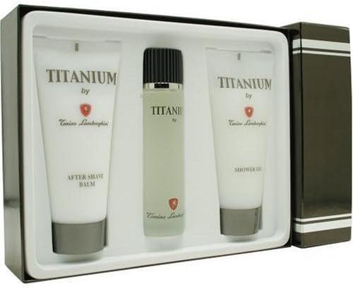 Titanium Lamborghini By Tonino Lamborghini For Men. Set-edt Spray 3.4 oz &amp; Shower Gel 6.8 oz &amp; Aftershave Balm 6.8 oz by Tonino Lamborghini