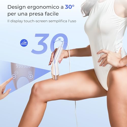 Deplite 21J Pulsed Light Epilator with Cooling Function, Painless Laser Epilator for Women and Men, 9 Energy Levels, 999,900 Flashes IPL Pulsed Light for Body, Armpits, Bikini