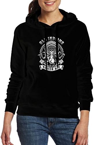 Nvyetabw Kkre Womens Adult Classic Fashion Old Indians Never Die For Biker Sweatshirt